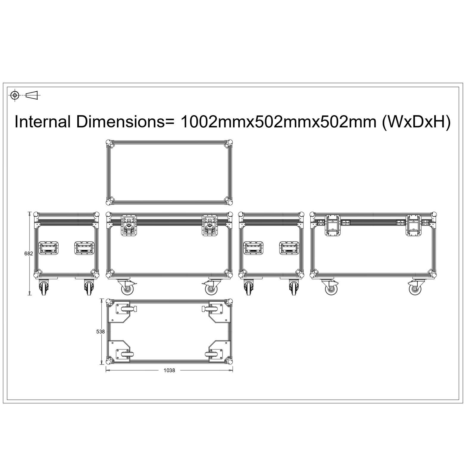 Spider Cable Trunk Road Trunk Flight Case (1000mm)